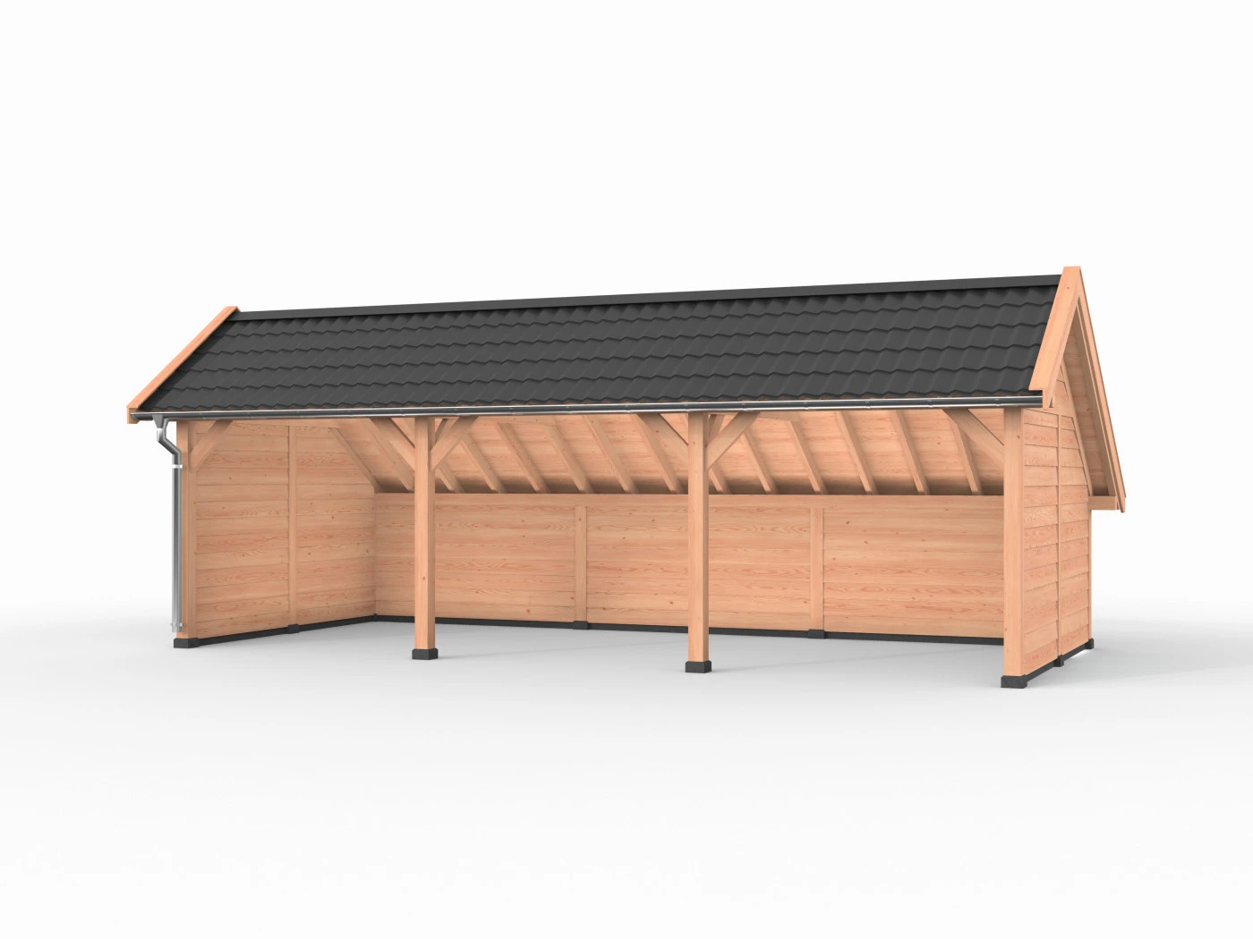 Douglas Kapschuur, 900 x 400, met achterwand en twee zijwanden, Westwood Deluxe - Afbeelding 1